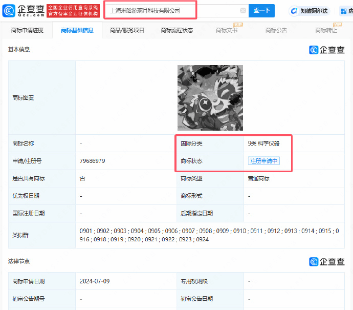 米哈游注册“歌萝沙”商标，新项目《星布谷地》获版号