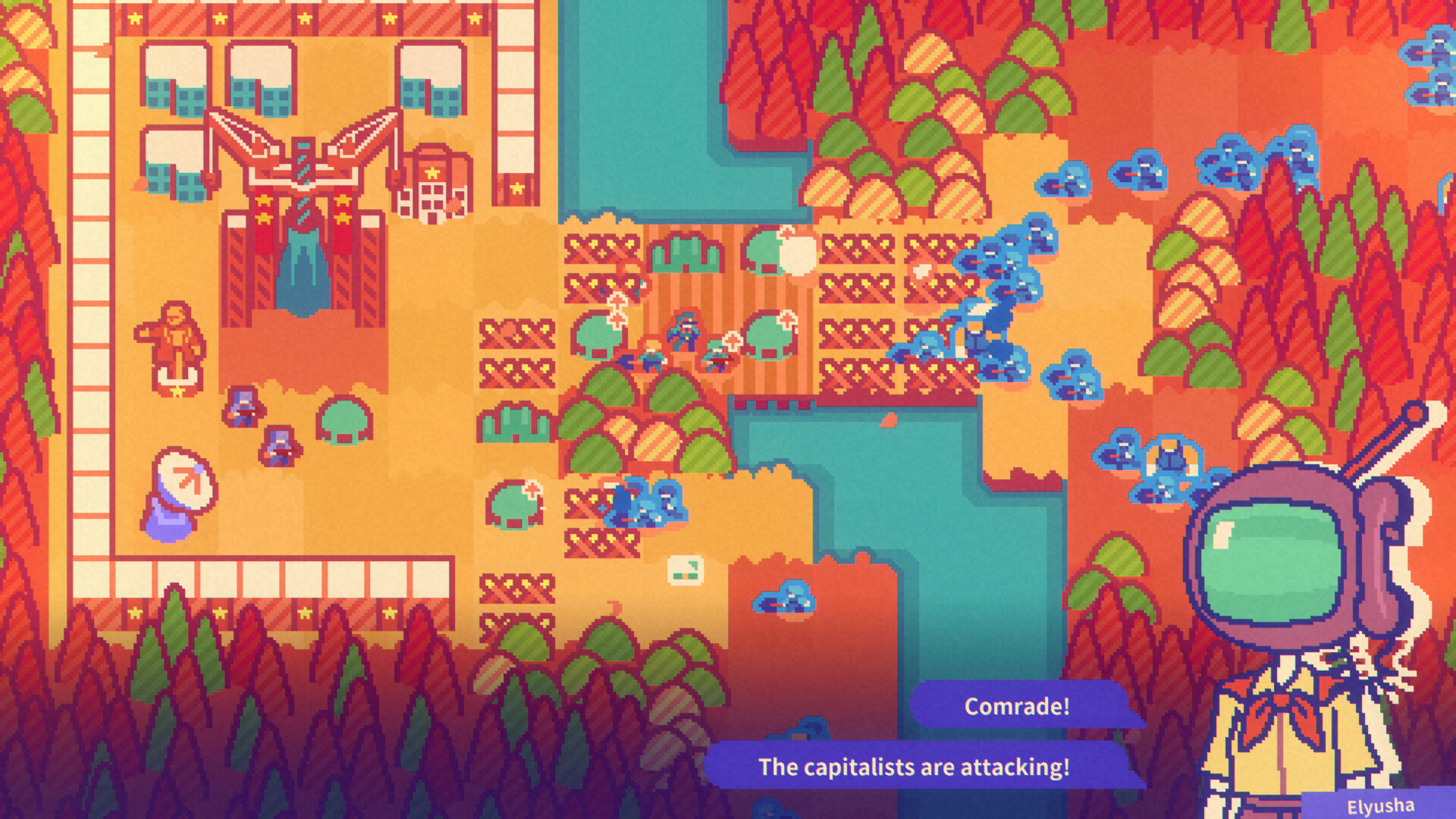 《绝对火箭防卫主义》登录Steam平台 黑色幽默建造策略游戏