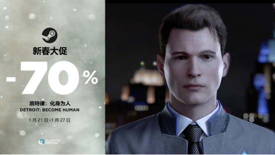 Quantic Dream游戏史低特惠来袭