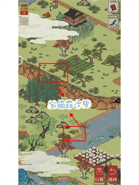 江南百景图宝箱位置