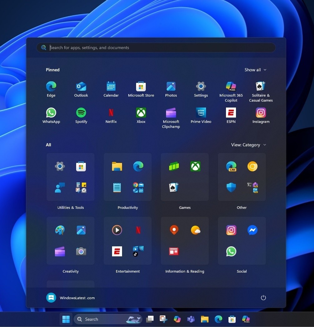 Windows 11开始菜单将迎来重大改版